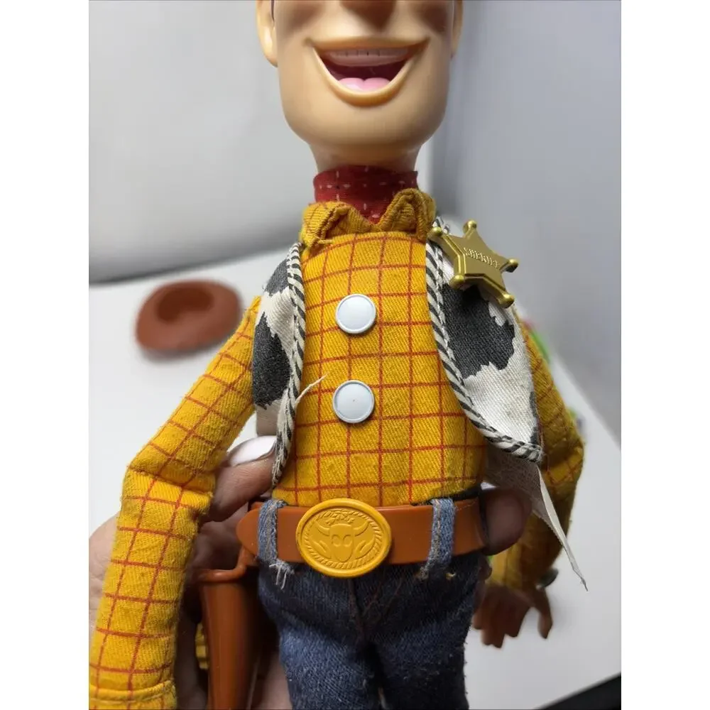 Thinkway Toys Talking Buzz & 1995 Woody Disney Toy Story Pull String Original
